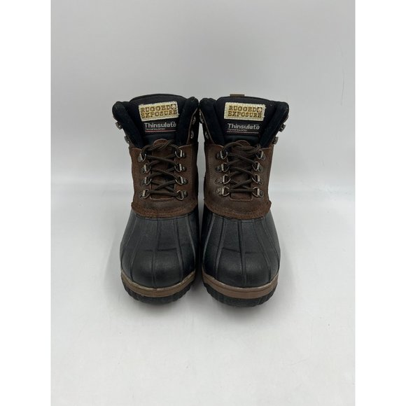 Men's Boots Shoes Rugged Exposure Size 9 Rubber Leather Hunting Hiking Duck Boot - Picture 3 of 10